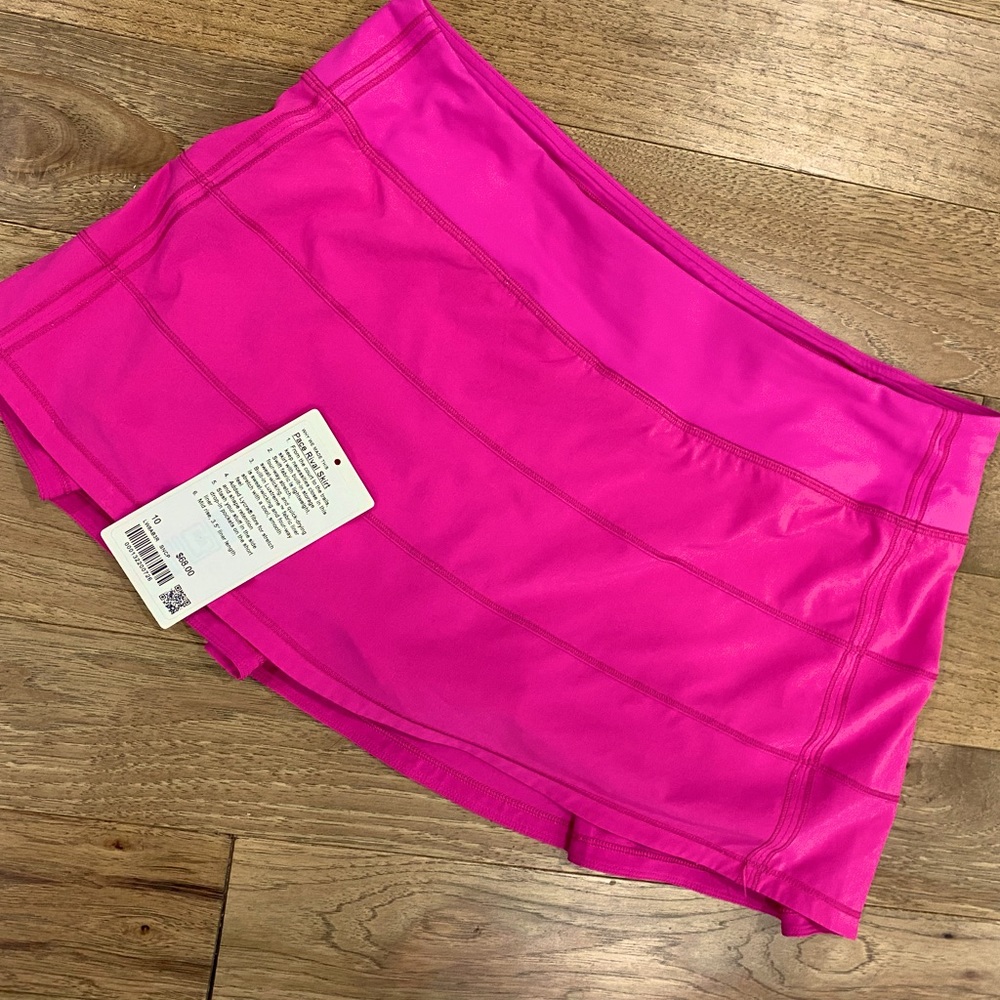 Lululemon Pace Rival Skirt Sonic Pink 10 Reg